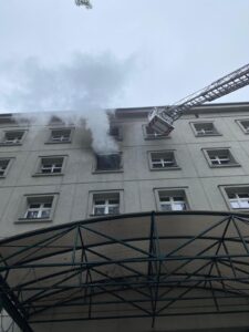 Pożar w akademiku na lumumbowie w łodzi
