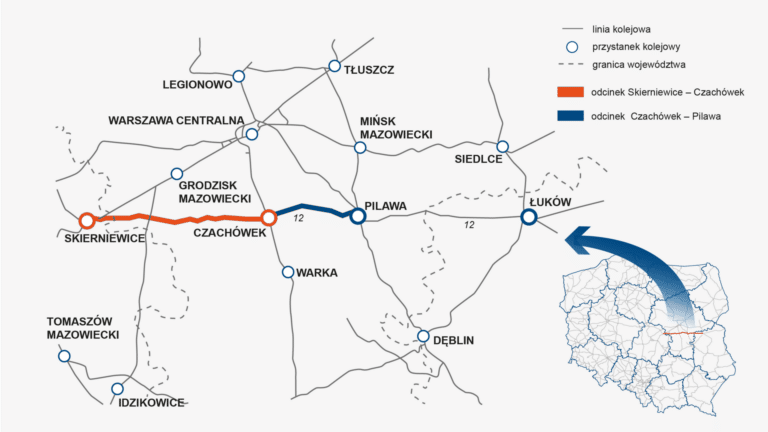 Modernizacja linii kolejowej 12 na odcinku skierniewice czachówek